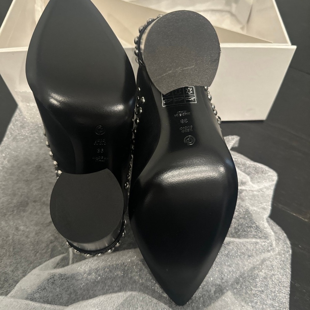 3.1 Phillip Lim Patsy Black Studded Mules - Picture 4 of 7